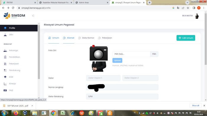 Sinergi Administrasi Digital: PTK MTsN 4 Kerinci Gencar Update Simpeg 5 Demi Sinkronisasi SIASN dan Gaji Web