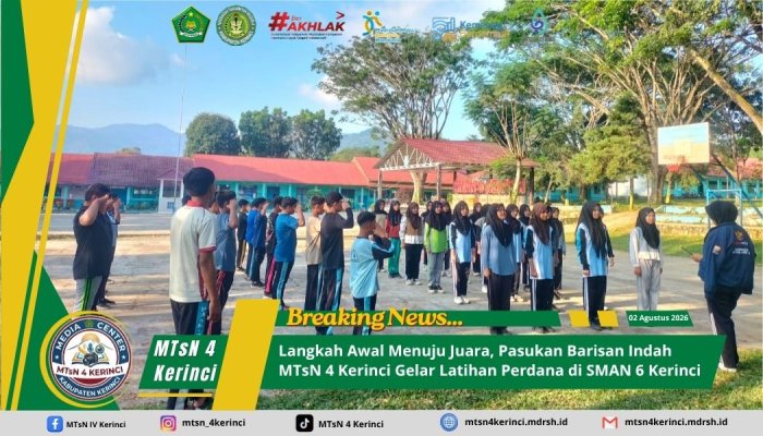 Langkah Awal Menuju Juara, Pasukan Barisan Indah MTsN 4 Kerinci Gelar Latihan Perdana di SMAN 6 Kerinci Langkah Awal Menuju Juara, Pasukan Barisan Indah MTsN 4 Kerinci Gelar Latihan Perdana di SMAN 6 Kerinci