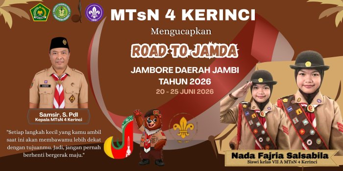 Nada Fajria Salsabila Siswi Kelas VII A MTsN 4 Kerinci Lolos Seleksi Jambore Daerah Jambi 2026