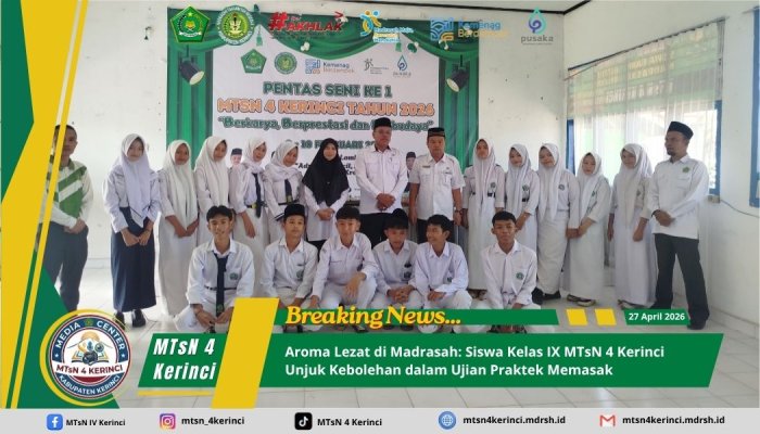 Aroma Lezat di Madrasah: Siswa Kelas IX MTsN 4 Kerinci Unjuk Kebolehan dalam Ujian Praktek Memasak