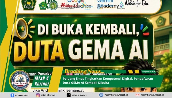 Peluang Emas Tingkatkan Kompetensi Digital, Pendaftaran Duta GEMA AI Kembali Dibuka Peluang Emas Tingkatkan Kompetensi Digital, Pendaftaran Duta GEMA AI Kembali Dibuka
