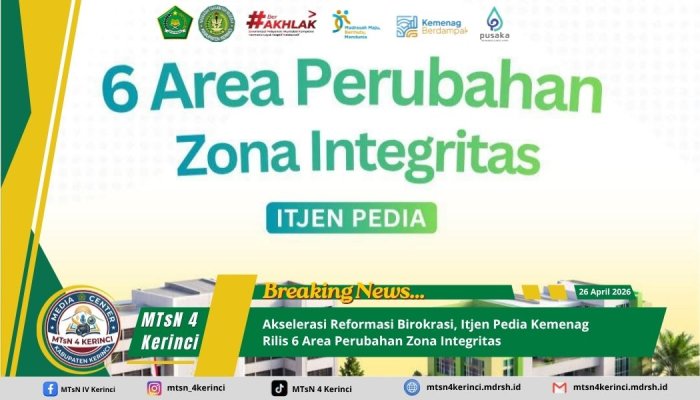 Akselerasi Reformasi Birokrasi, Itjen Pedia Kemenag Rilis 6 Area Perubahan Zona Integritas
