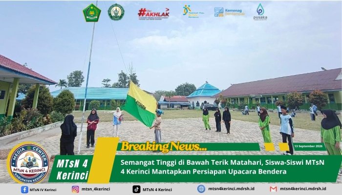 Semangat Tinggi di Bawah Terik Matahari, Siswa-Siswi MTsN 4 Kerinci Mantapkan Persiapan Upacara Bendera Semangat Tinggi di Bawah Terik Matahari, Siswa-Siswi MTsN 4 Kerinci Mantapkan Persiapan Upacara Bendera