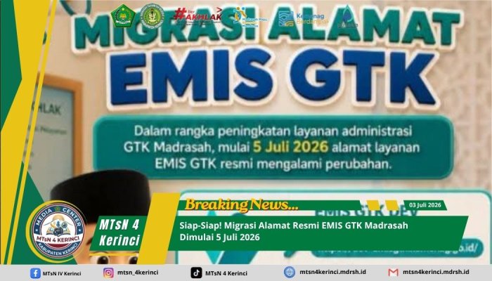 Siap-Siap! Migrasi Alamat Resmi EMIS GTK Madrasah Dimulai 5 Juli 2026 Siap-Siap! Migrasi Alamat Resmi EMIS GTK Madrasah Dimulai 5 Juli 2026