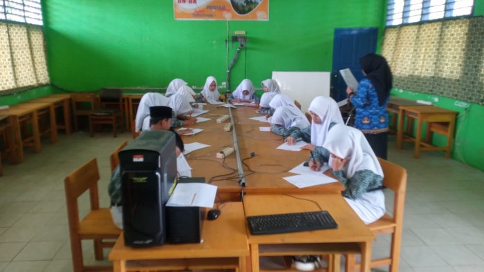 MTsN 4 Kerinci Gelar Tes Seleksi Ketua dan Wakil ketua OSIM