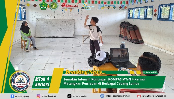 Semakin Intensif, Kontingen KOMPAS MTsN 4 Kerinci Matangkan Persiapan di Berbagai Cabang Lomba Semakin Intensif, Kontingen KOMPAS MTsN 4 Kerinci Matangkan Persiapan di Berbagai Cabang Lomba