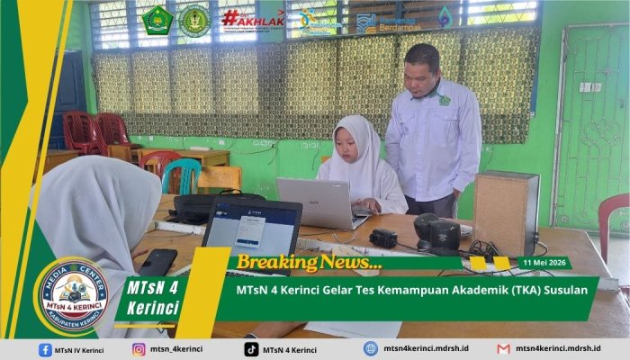 MTsN 4 Kerinci Gelar Tes Kemampuan Akademik (TKA) Susulan