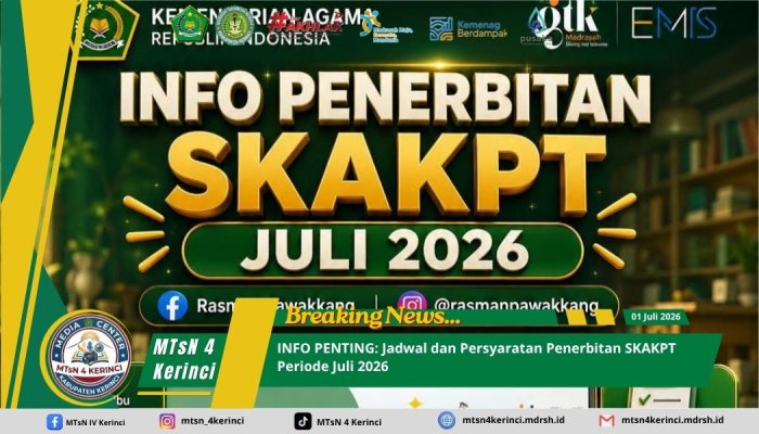 INFO PENTING: Jadwal dan Persyaratan Penerbitan SKAKPT Periode Juli 2026 INFO PENTING: Jadwal dan Persyaratan Penerbitan SKAKPT Periode Juli 2026