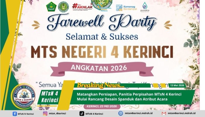 Matangkan Persiapan, Panitia Perpisahan MTsN 4 Kerinci Mulai Rancang Desain Spanduk dan Atribut Acara Matangkan Persiapan, Panitia Perpisahan MTsN 4 Kerinci Mulai Rancang Desain Spanduk dan Atribut Acara