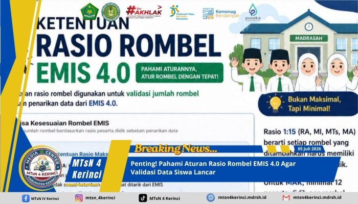 Penting! Pahami Aturan Rasio Rombel EMIS 4.0 Agar Validasi Data Siswa Lancar Penting! Pahami Aturan Rasio Rombel EMIS 4.0 Agar Validasi Data Siswa Lancar