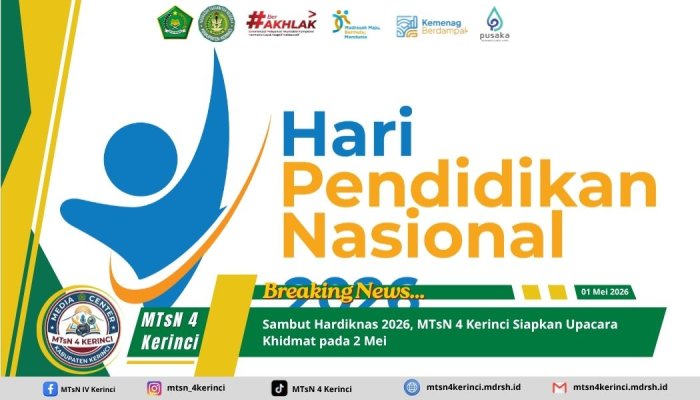 Sambut Hardiknas 2026, MTsN 4 Kerinci Siapkan Upacara Khidmat pada 2 Mei