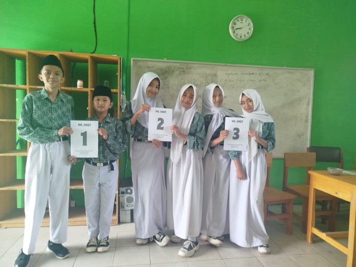 Pengundian Nomor Urut Paslon Ketua OSIM MTsN 4 Kerinci