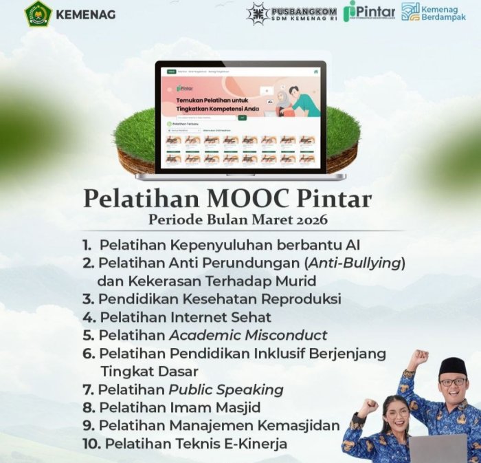 Tingkatkan Kompetensi Digital, PTK MTsN 4 Kerinci Ikuti Pelatihan di MOOC Pintar Kemenag