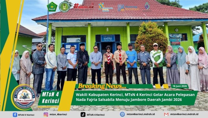 Wakili Kabupaten Kerinci, MTsN 4 Kerinci Gelar Acara Pelepasan Nada Fajria Salsabila Menuju Jambore Daerah Jambi 2026
