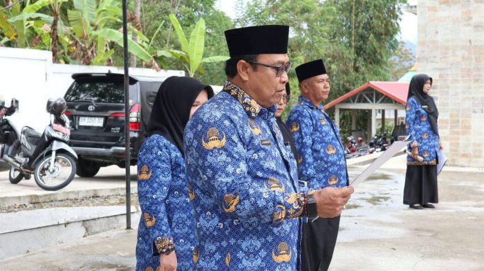 Kepala MTsN 4 Kerinci Hadiri Upacara Hari Kesadaran Nasional di Kantor Kemenag Kerinci