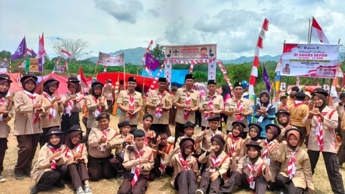 Pramuka MTsN 4 Kerinci Sukses Ikuti Jambore Ranting Gabungan di Wilayah IV