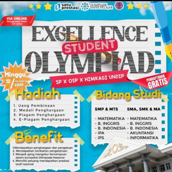Nafeza Aprilia Khairani, Siswa MTsN 4 Kerinci Raih Mendali Perak pada Olimpiade Exellence Studen Olympiad Nafeza Aprilia Khairani, Siswa MTsN 4 Kerinci Raih Mendali Perak pada Olimpiade Exellence Studen Olympiad