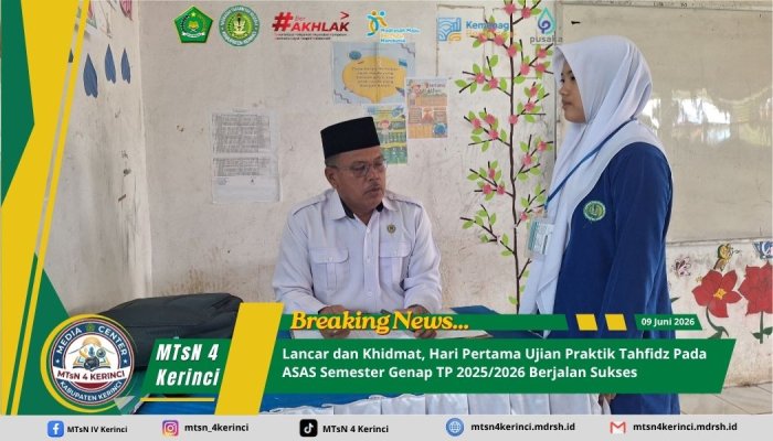 Lancar dan Khidmat, Hari Pertama Ujian Prakti Tahfidz Pada ASAS Semester Genap TP 2025/2026 Berjalan Sukses