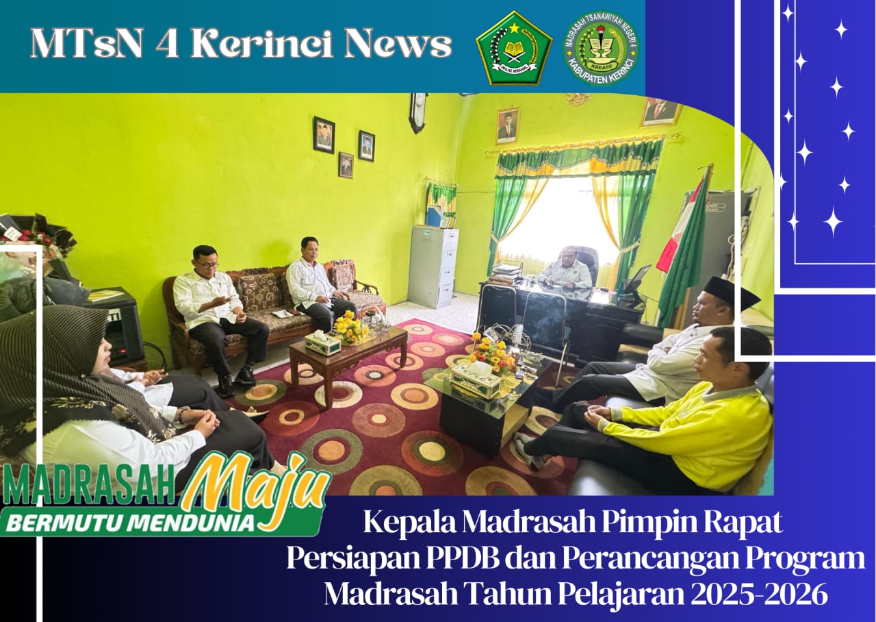Kepala Madrasah Samsir, S.PdI Pimpin Rapat Persiapan PPDB dan Perancangan Program Madrasah Tapel 2025-2026