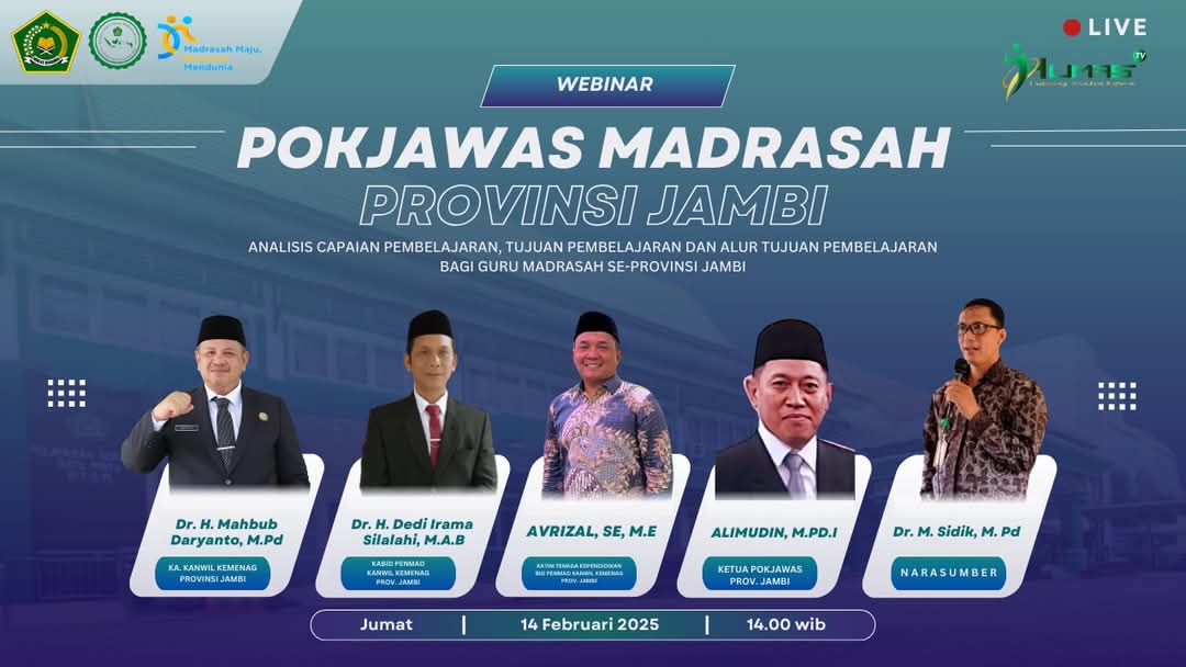 MTsN 4 Kerinci Mengikuti Webinar Pokjawas Madrasah Provinsi Jambi 
