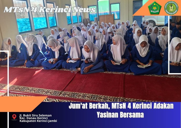 Jum'at Berkah, MTsN 4 Kerinci Gelar Yasinan Bersama