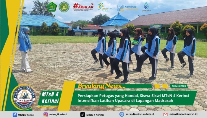 Persiapkan Petugas yang Handal, Siswa-Siswi MTsN 4 Kerinci Intensifkan Latihan Upacara di Lapangan Madrasah Persiapkan Petugas yang Handal, Siswa-Siswi MTsN 4 Kerinci Intensifkan Latihan Upacara di Lapangan Madrasah